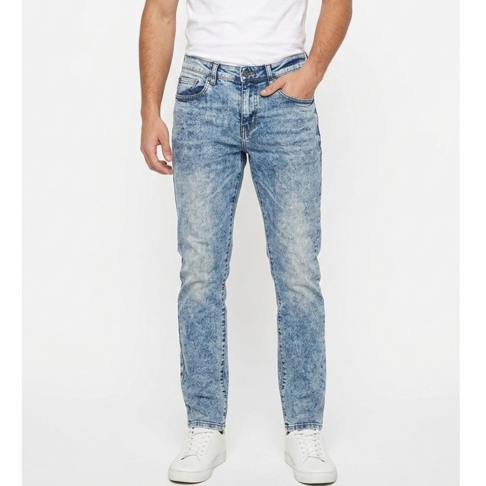 Tony Hawk Boys Jeans Blue Acid Wash Slim Straight Denim - 16